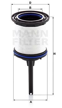 Filtro de combustível PU7008ZKIT Mann-Filter