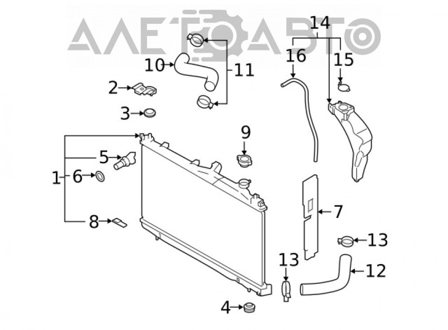 Radiador de esfriamento de motor FP67A876 FPS