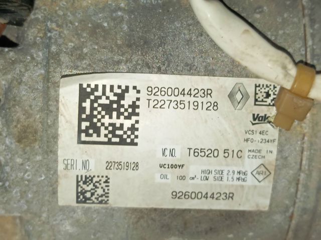 926004423R Renault (RVI) Compressor de aparelho de ar condicionado