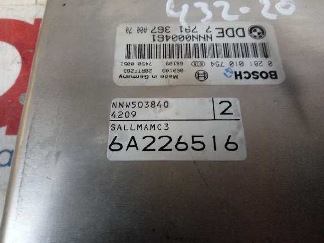 Módulo de direção (Centralina eletrônica) de motor 0281010754 Land Rover