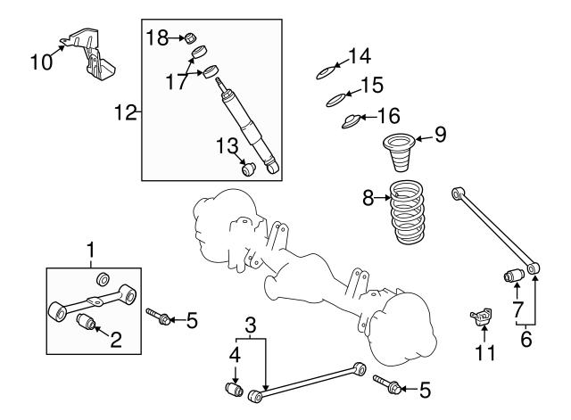 Braço oscilante (tração) longitudinal superior direito de suspensão traseira Toyota 4871060140