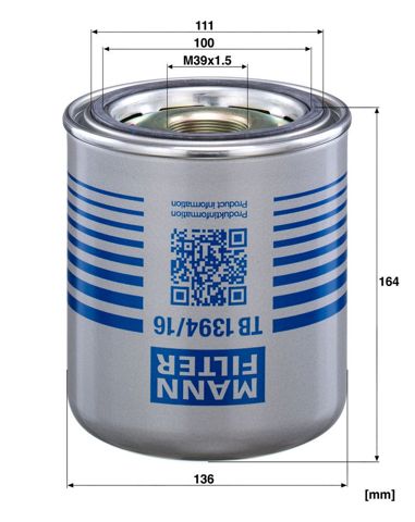  Mann-Filter TB139416X