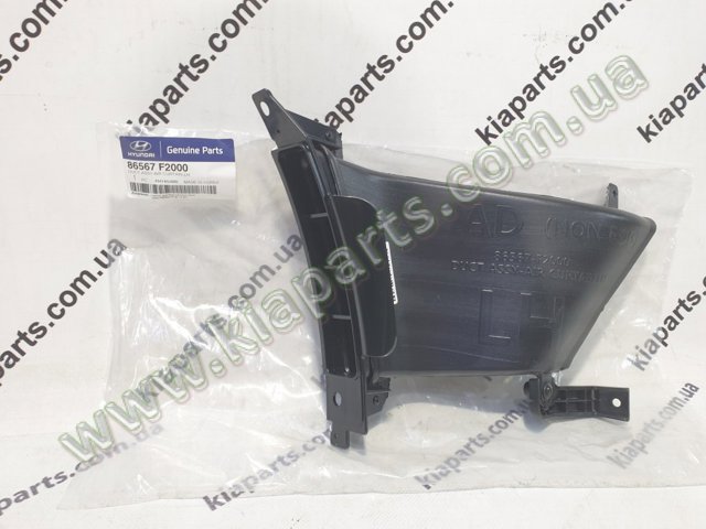 86567F2000 Hyundai/Kia Defletor esquerdo do pára-choque dianteiro