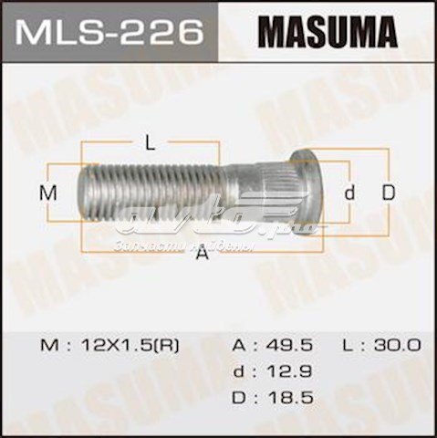 Parafuso de cubo Masuma MLS226 preço, a partir de 2,78 USD