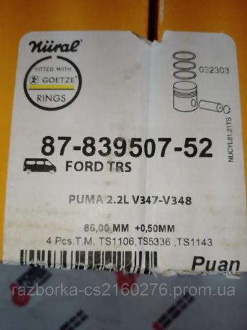 8772755050 Nural Pistão do kit para 1 cilindro, 2ª reparação ( + 0,50)