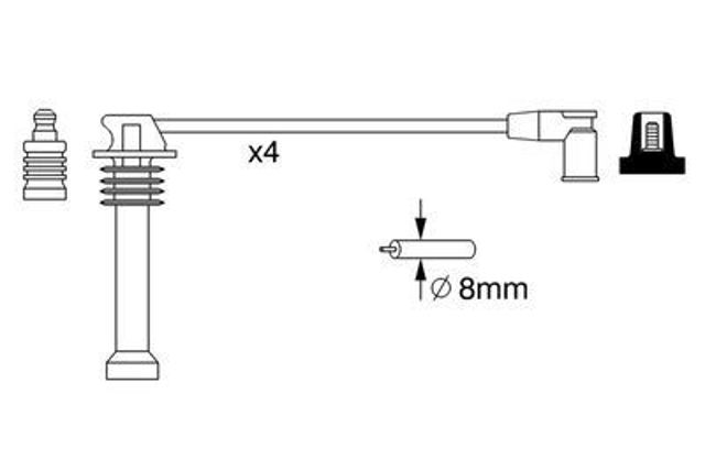 Fios de alta voltagem, kit Bosch 986357271 preço, a partir de 61,69 USD