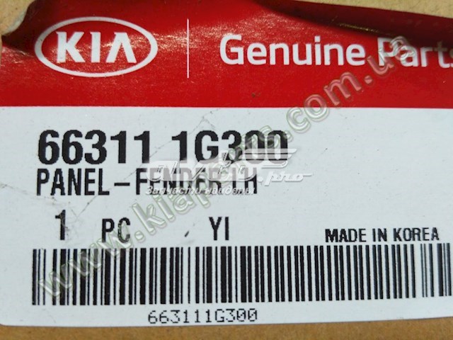 Pára-lama dianteiro esquerdo para KIA Rio  