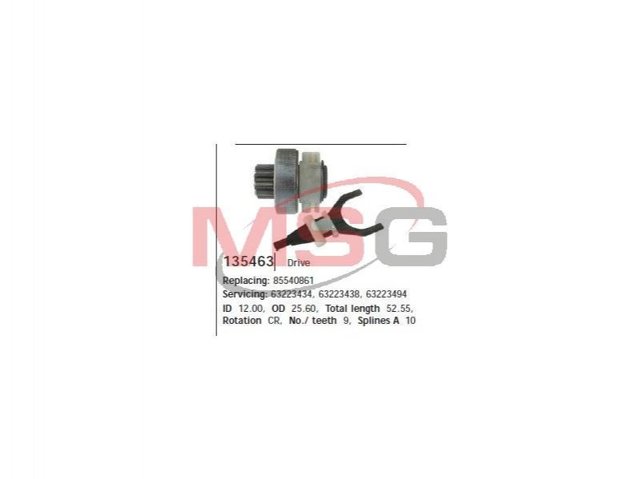Roda-livre do motor de arranco Cargo 135463 preço, a partir de 17,83 USD