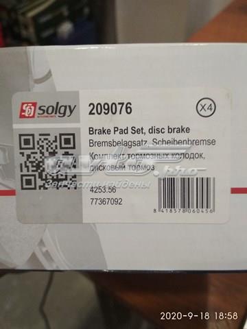 Sapatas do freio dianteiras de disco Solgy 209076 preço, a partir de 46,94 USD