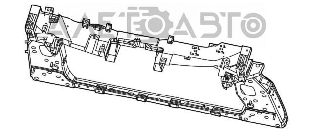 FP3812200P FPS Suporte do radiador montado (painel de montagem de fixação das luzes)