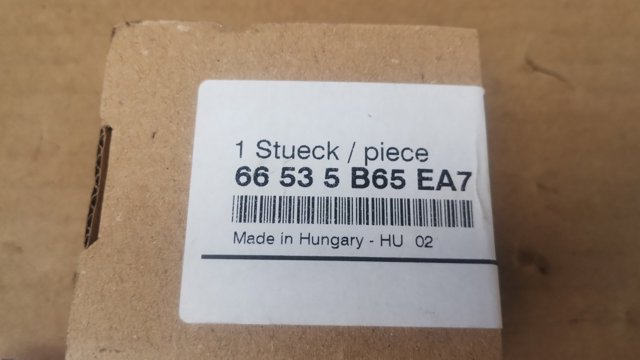 Câmara do sistema para asseguramento de visibilidade 66535B65EA7 BMW