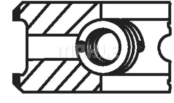 Compre 213RS100100N0 Mahle Original Anéis do pistão para 1 cilindro, STD.
