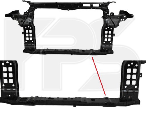 Suporte do radiador montado (painel de montagem de fixação das luzes) FPS FP3237200P