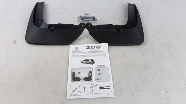 1606416380 Peugeot/Citroen Protetores de lama traseiros, kit