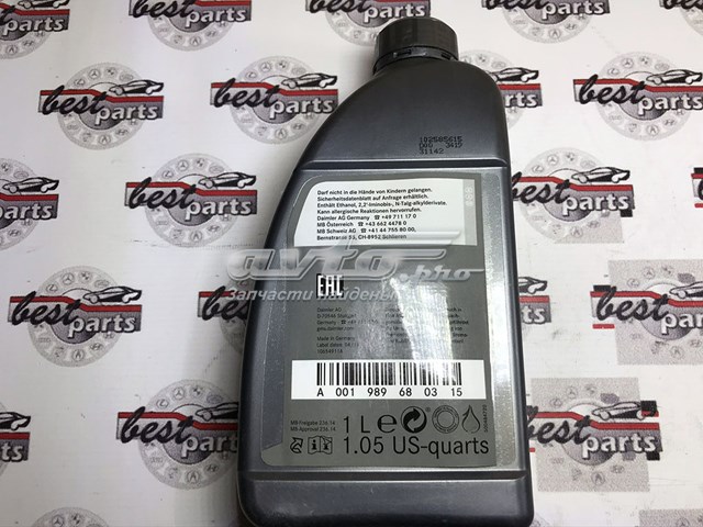 Óleo de transmissão A001989680315 Mercedes