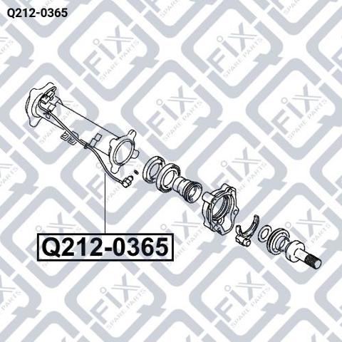 Q2120365 Q-fix Sensor de ligação do eixo dianteiro