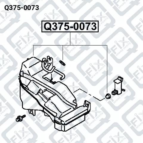  Tanque de fluido para lavador de vidro Mitsubishi Pajero III SUV (V60) (2000 - 2006) III