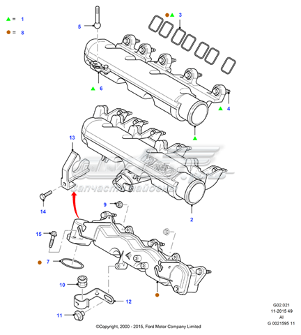  Ford 2S7Q9424AF
