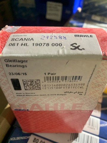 Folhas inseridas principais de cambota, kit, padrão (STD) Mahle Original 061HL19078000 preço, a partir de 63,39 USD