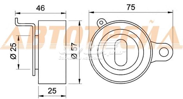 Rolo de reguladora de tensão da correia do mecanismo de distribuição de gás NSK 57TB0505B01 preço, a partir de 31,09 USD