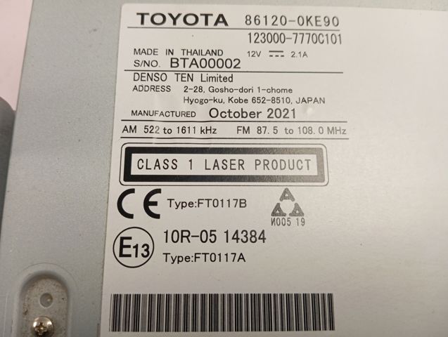861200KE90 Toyota 