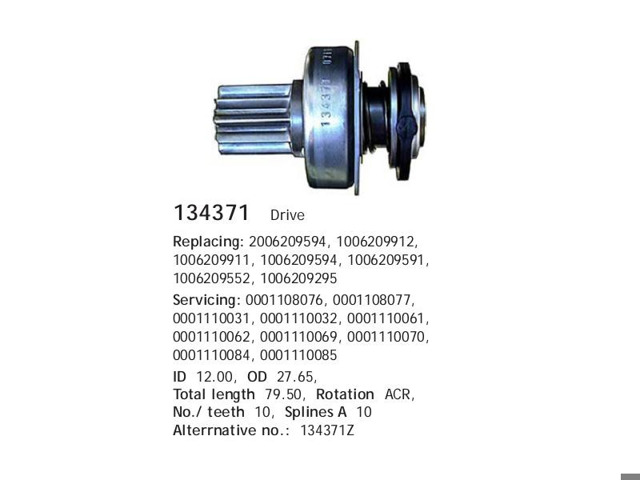 Kit de reparação do motor de arranco para Renault 9  L42