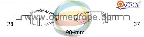 Semieixo (acionador) dianteiro direito Toyota SU001B1651 preço, a partir de 151,28 USD
