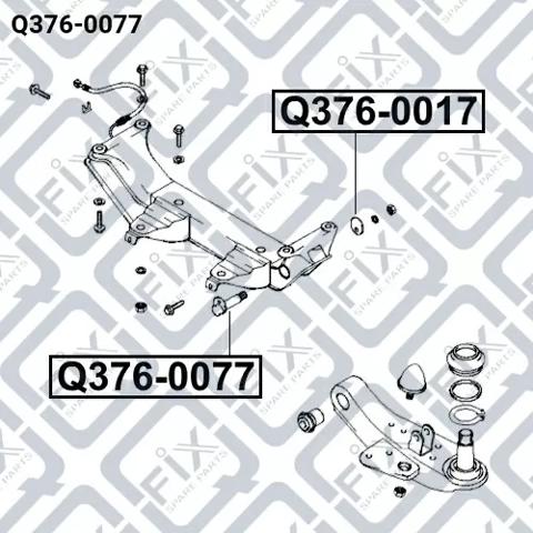 Parafuso de fixação de braço oscilante dianteiro, inferior Q-fix Q3760077 preço, a partir de 15,10 USD