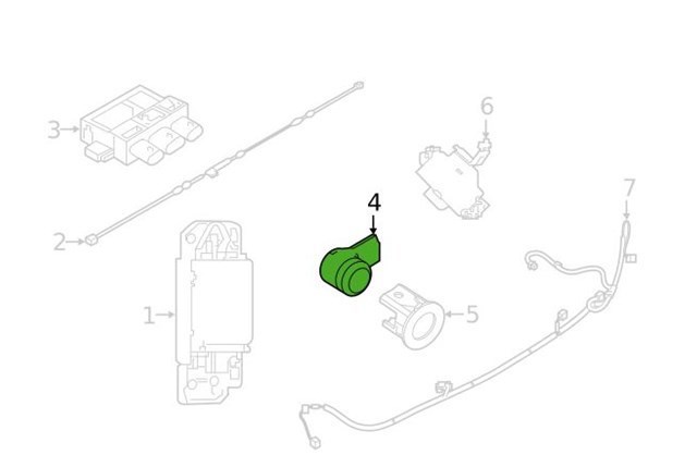 Compre A22390500059999 Mercedes Sensor traseiro de sinalização de estacionamento (sensor de estacionamento)