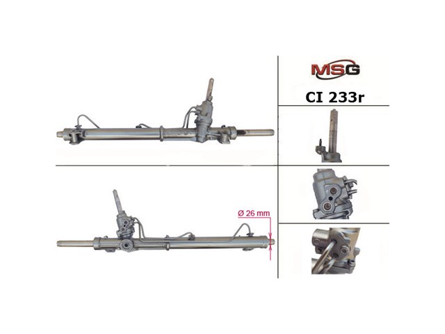 Cremalheira da direção MSG Rebuilding CI232R preço, a partir de 70,37 USD