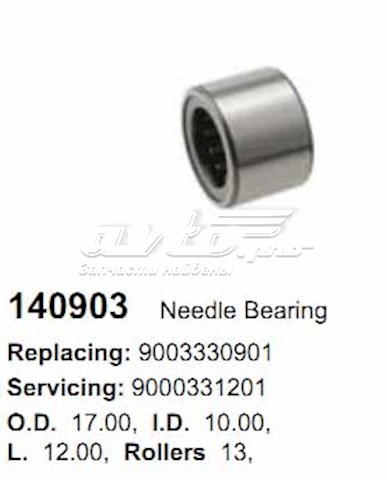 140903 Cargo Rolamento do motor de arranco