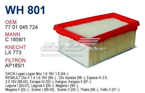 Filtro de ar Wunder WH801 preço, a partir de 6,46 USD