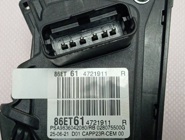 Compre 9836042080 Peugeot/Citroen Pedal de gás (de acelerador)