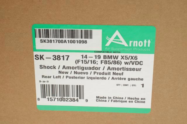Amortecedor traseiro esquerdo SK3817 Arnott