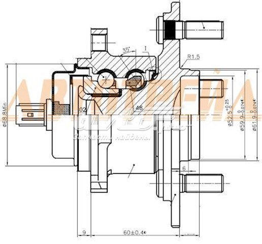 Cubo traseiro Koyo 3DACF026F17CS preço, a partir de 139,85 USD