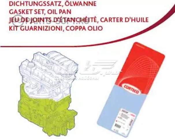 Compre 427033P Corteco Kit inferior de vedantes de motor