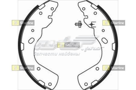 Sapatas do freio traseiras de tambor Starline BC08450 preço, a partir de 67,34 USD