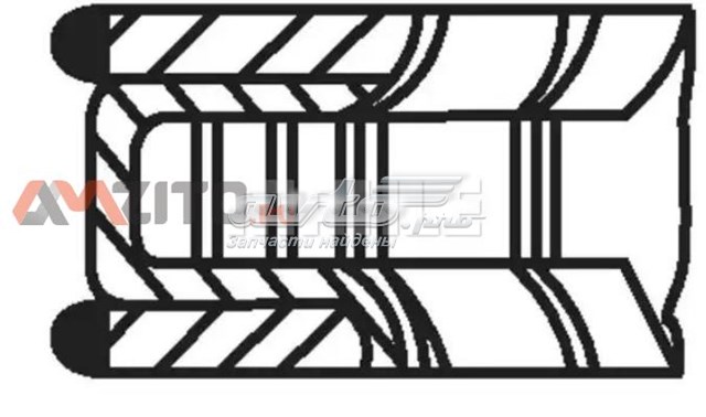Compre 028RS001260N0 Mahle Original Anéis do pistão para 1 cilindro, STD.