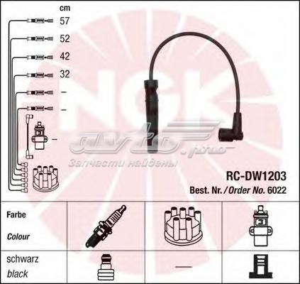 Fios de alta voltagem, kit NGK RCDW1203