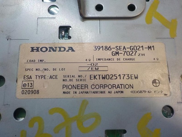 39186SEAG02 Honda 