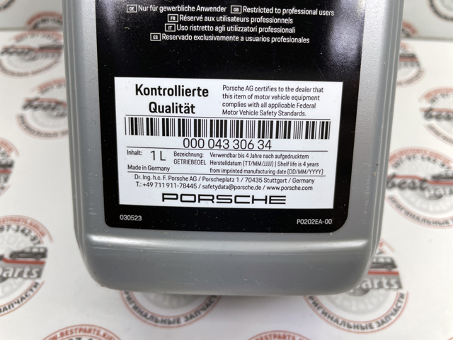 Compre 00004330634 Porsche Óleo de transmissão