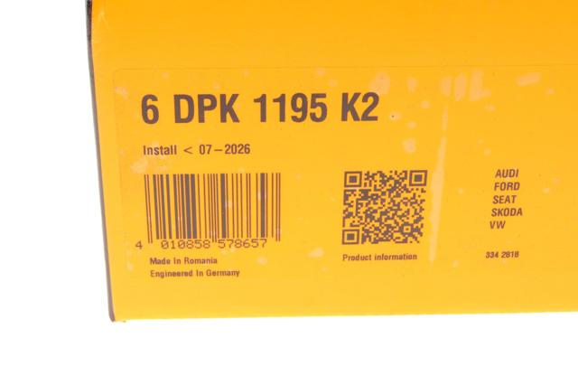 Correia dos conjuntos de transmissão, kit 6DPK1195K2 Continental/Siemens