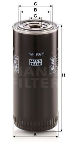 WP9623X Mann-Filter Filtro de combustível