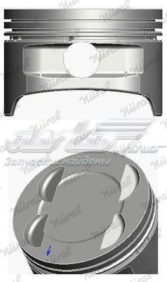 Pistão do kit para 1 cilindro, 2ª reparação ( + 0,50) 8714130720 Nural