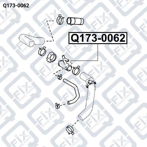 Flange do sistema de esfriamento (união em T) Q-fix Q1730062 preço, a partir de 34,45 USD