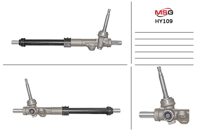 HY109 MSG Cremalheira da direção