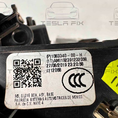 Caixa para porta-luvas (porta-luvas) para Tesla Model 3  5YJ3