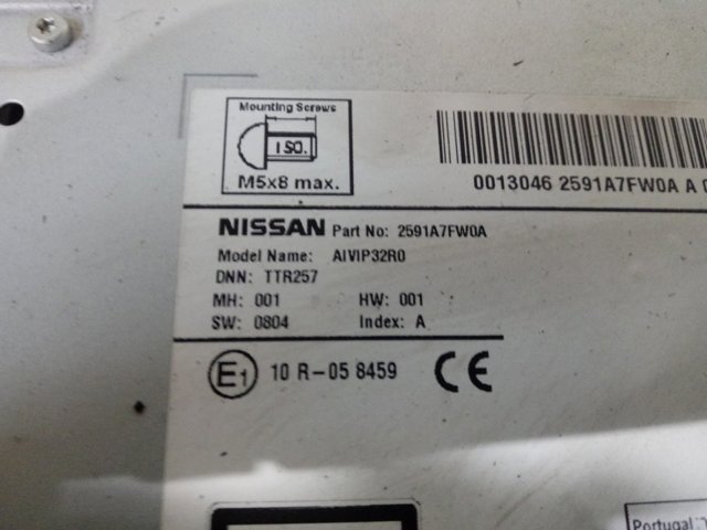  Nissan/Infiniti 2591A7FW0A