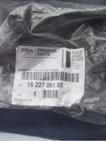 1622709180 Peugeot/Citroen Placa sobreposta do pára-choque dianteiro