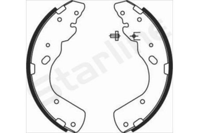 Compre BC08450 Starline Sapatas do freio traseiras de tambor